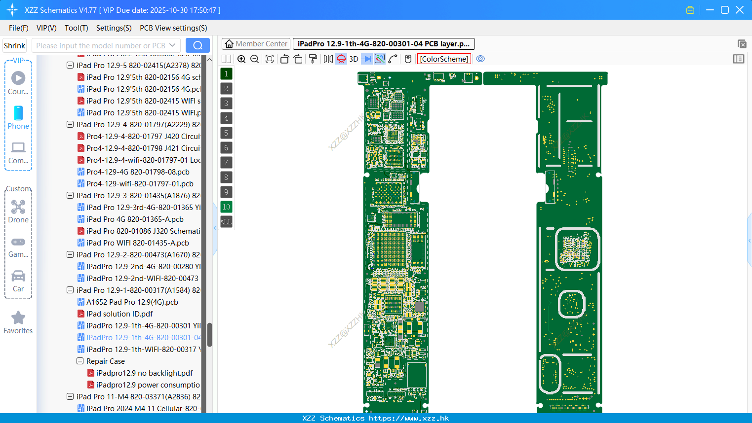 IPadPro 12.9-1th-4G-820-00301-04 PCB Layer